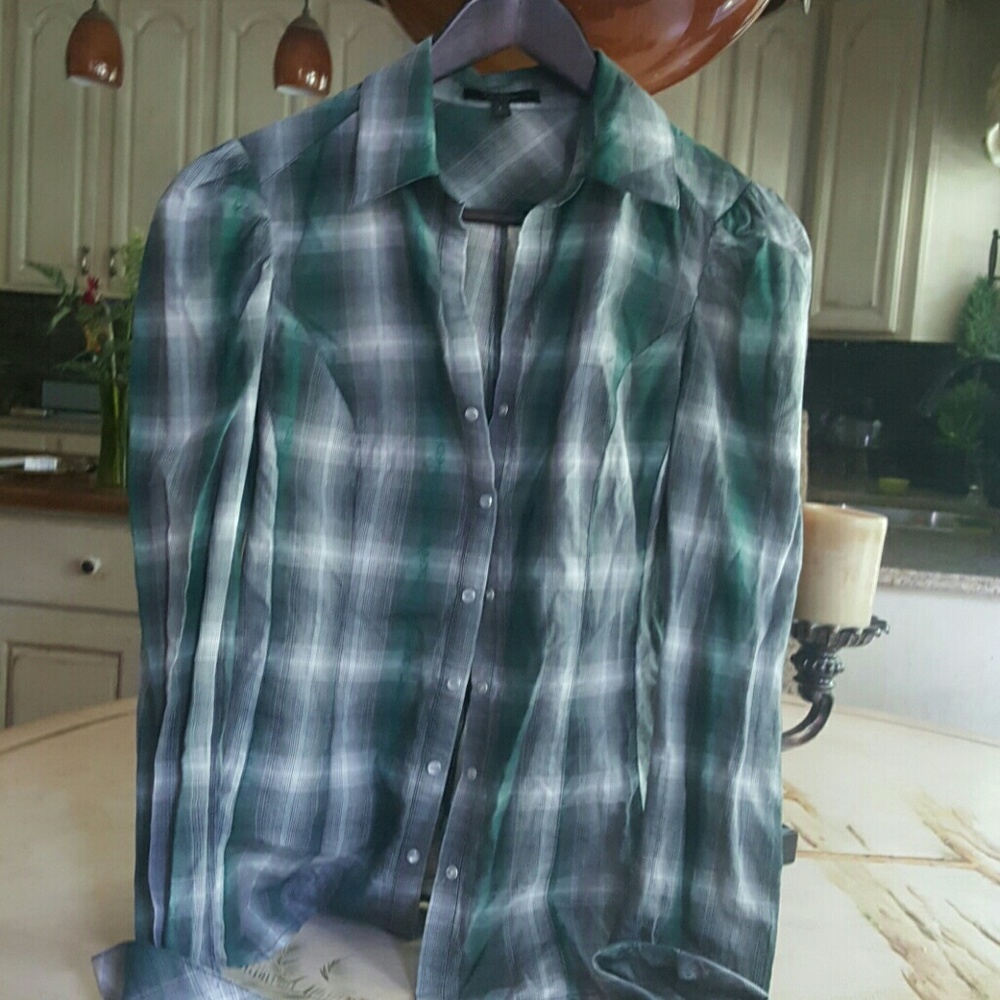 Semi sheer throw over shirt