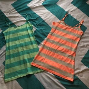Striped tank tops