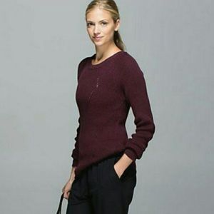 Lululemon The Sweater the Better Merlot Burgundy