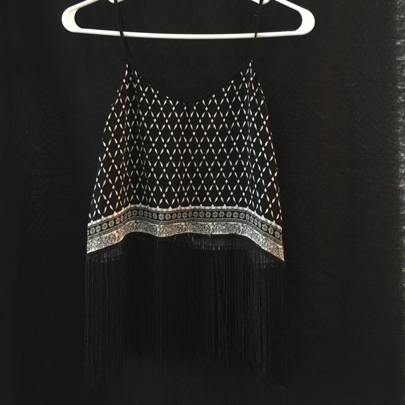 H&M Crop Top w/ Fringe - Picture 1 of 4
