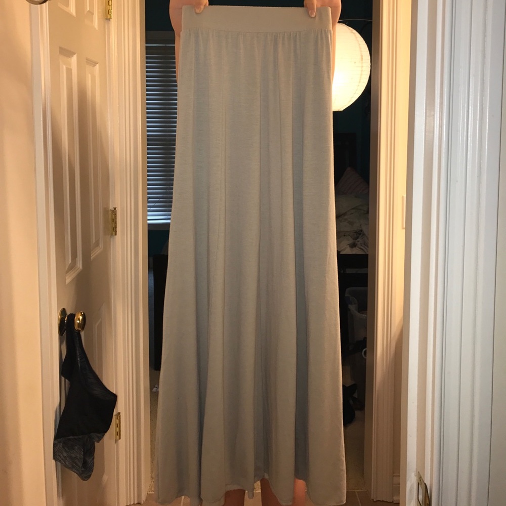 Beige maxi skirt