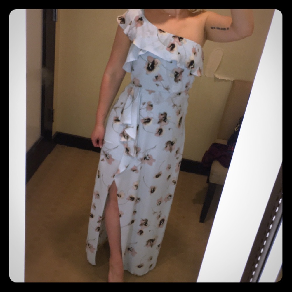 BCBGMaxAzria Floral Gown