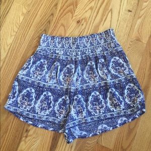 Out From Under (UO) Printed Shorts (Size S)