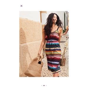 Stripped rainbow dress