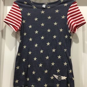 Fly bird patriotic tee