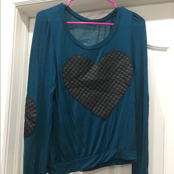 Teal and black soft tee - Picture 1 of 1