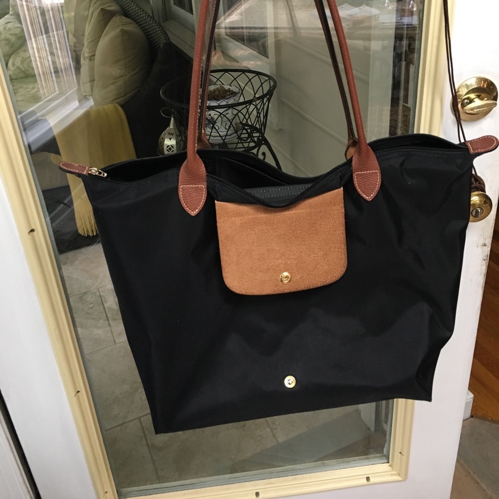 Longchamp Le Pliage Nylon tote handbag black