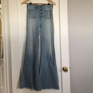 Retro High Waisted Mega-Flare jeans