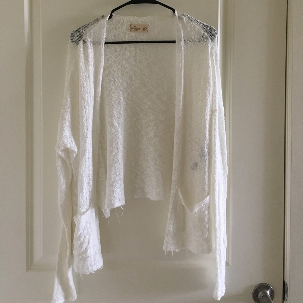 White cardigan