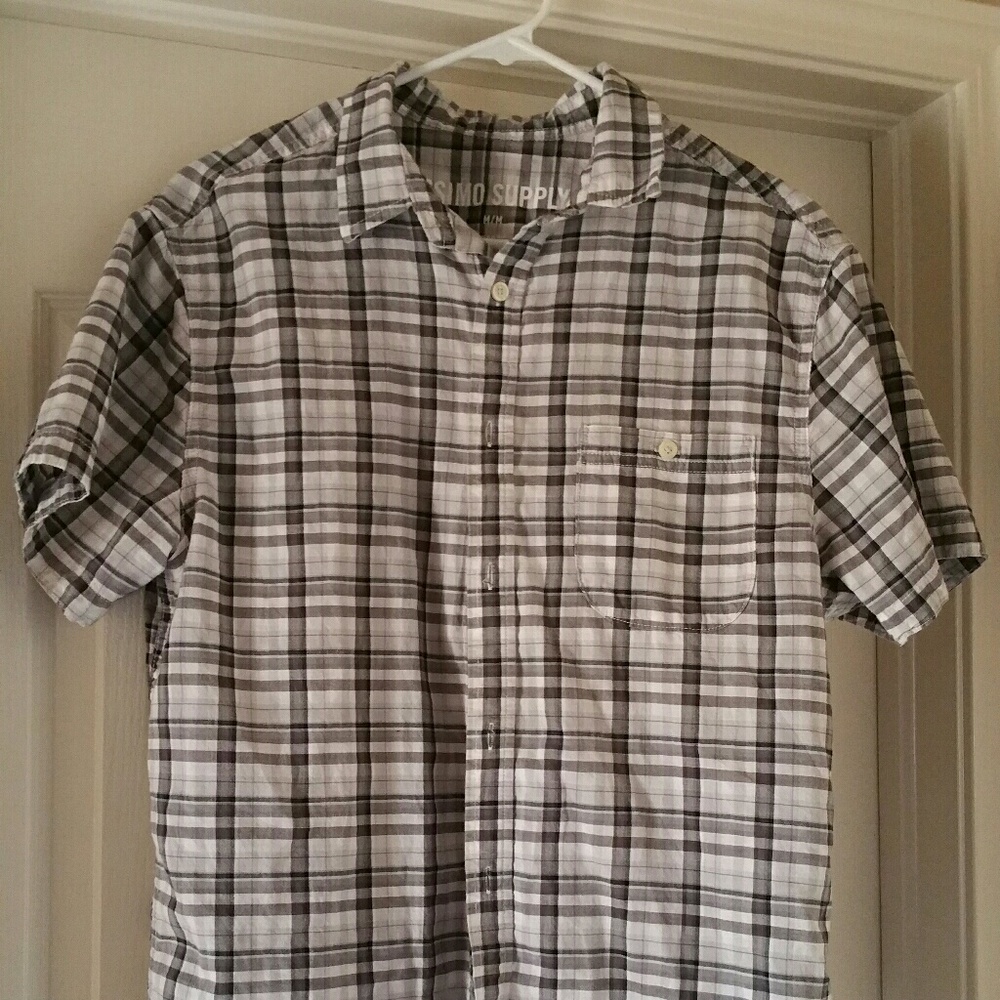 Plaid button up shirt