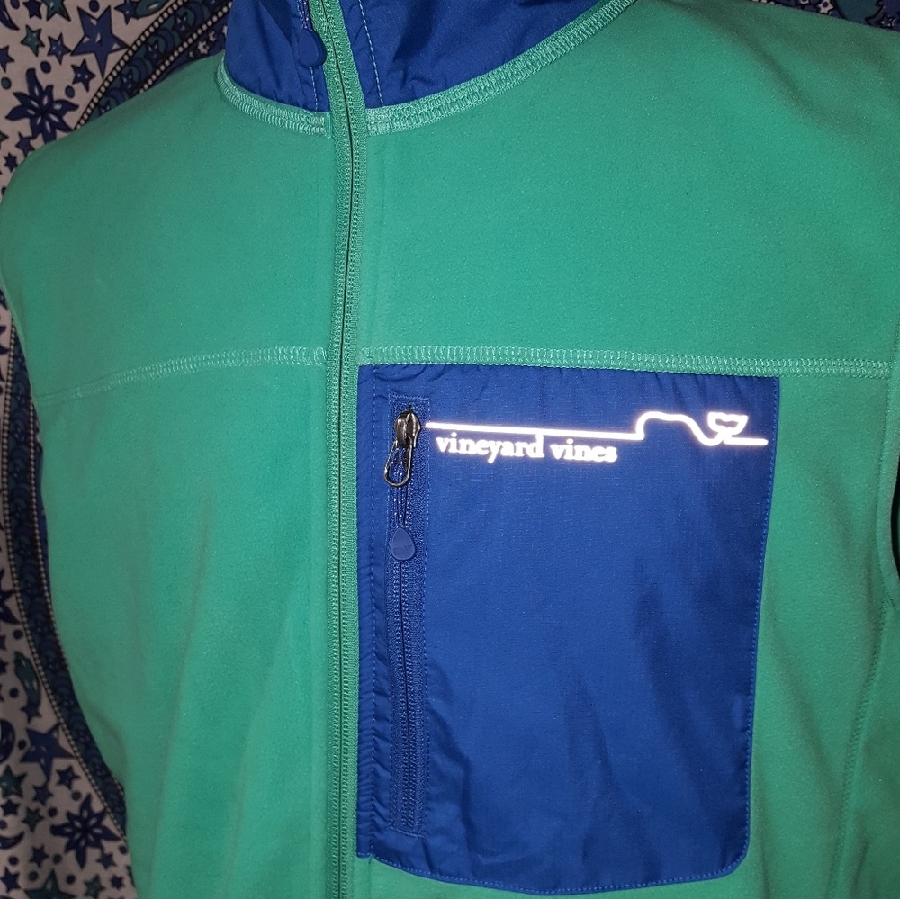 Vineyard Vines Men's Turquoise Teal Whale Vest