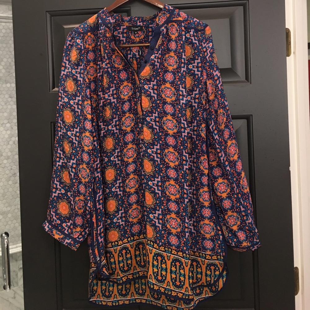 A lightweight, patterned tunic or dress!