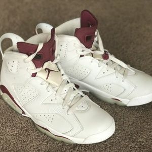 Men's Jordan Retro 6 Maroon