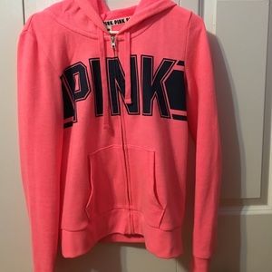 PINK zip up sweatshirt