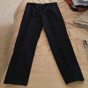 Navy blue khaki pants. Dockers