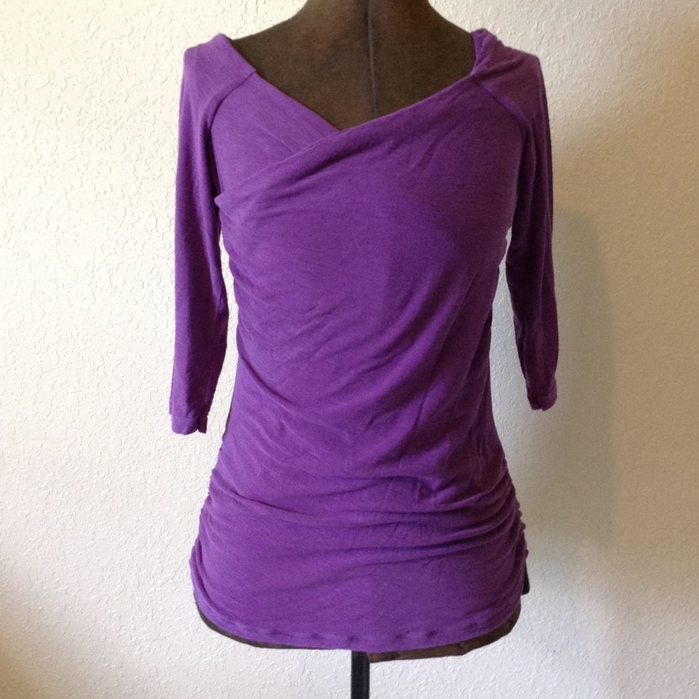 James Perse Purple Tee