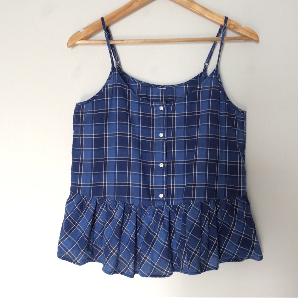 Old Navy spaghetti straps peplum top