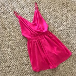 Hot pink romper