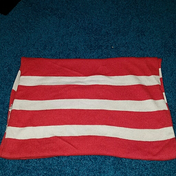 American Eagle Outfitters White and Red Scarf - Picture 1 of 4