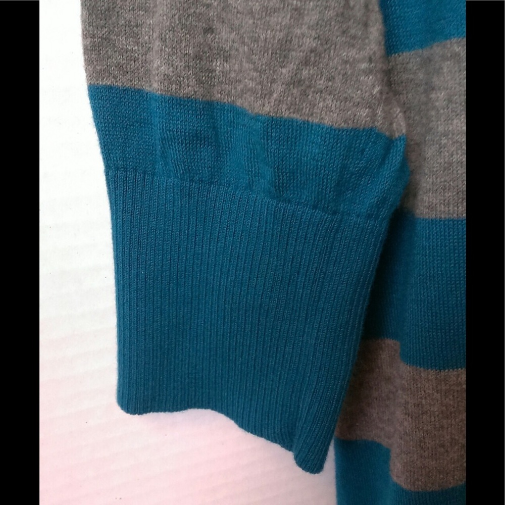 Express 3/4 Sleeve Striped Cardigan - Picture 6 of 6