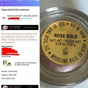 Kylie Rose Gold Creme Shadow