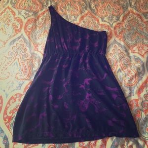 One shoulder mini dress