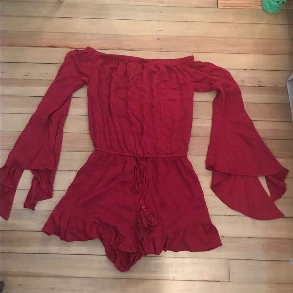 Wine colored romper