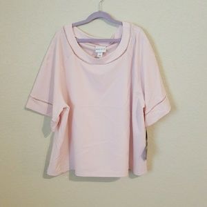 Ava & Viv Pastel Pink Shirt NWT