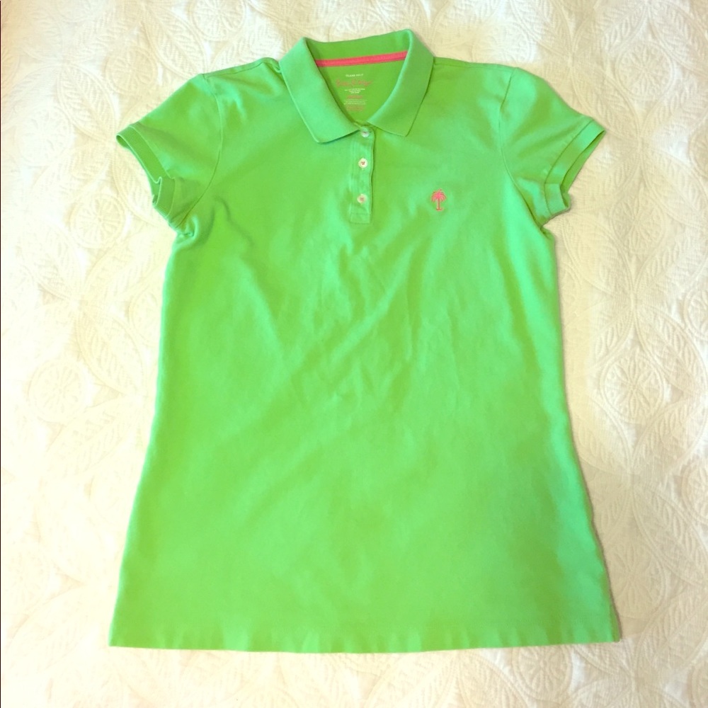 Lime Green Lilly Pulitzer Island Pique Polo 🌴