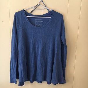 Free People Rockability Swing Raglan Thermal Top