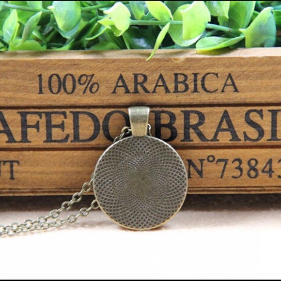 🆕 Sugar Skull Cabochon Pendant Necklace - Picture 2 of 2