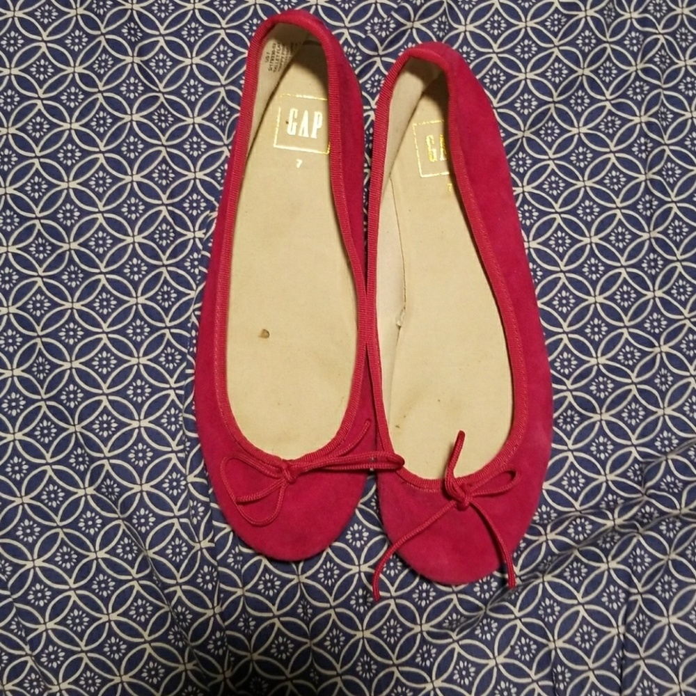 Pink ballet flats