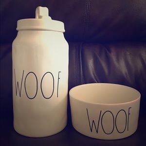 Rae Dunn: Woof Canister & Bowl