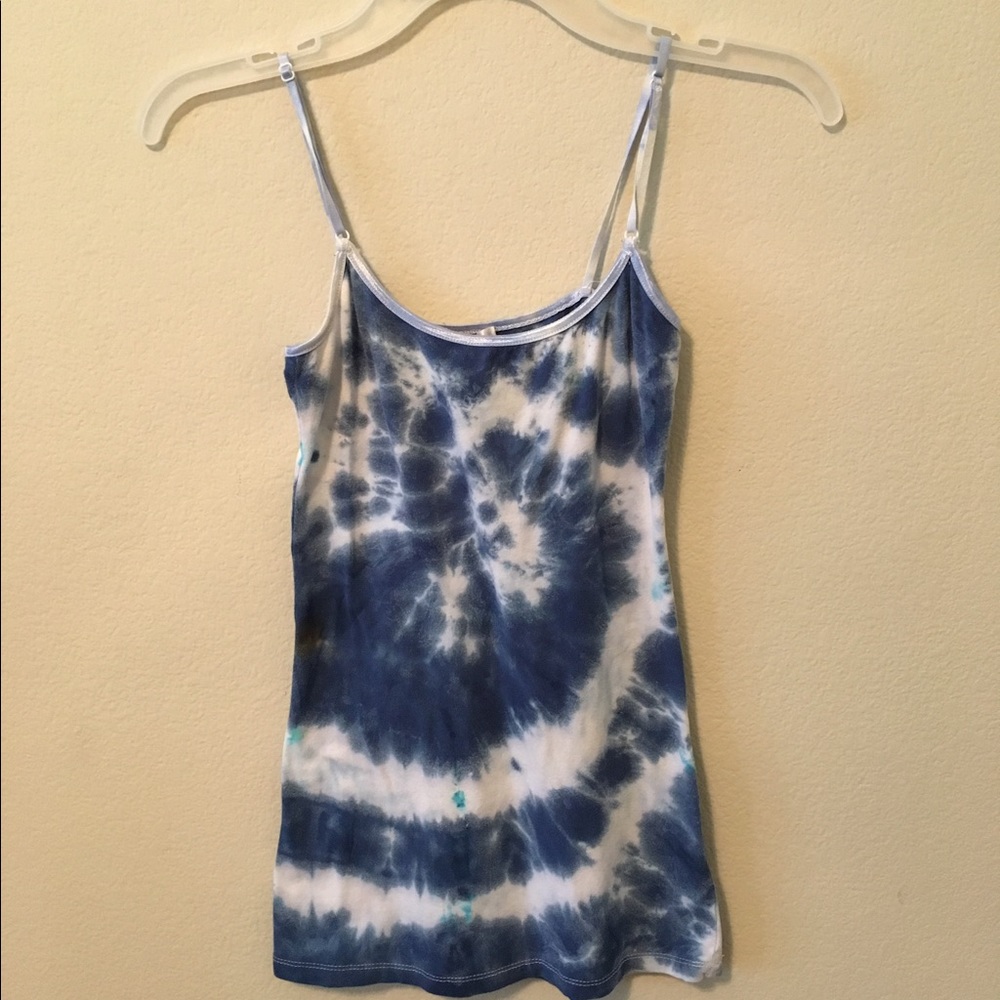 Spiral tie dye tank top