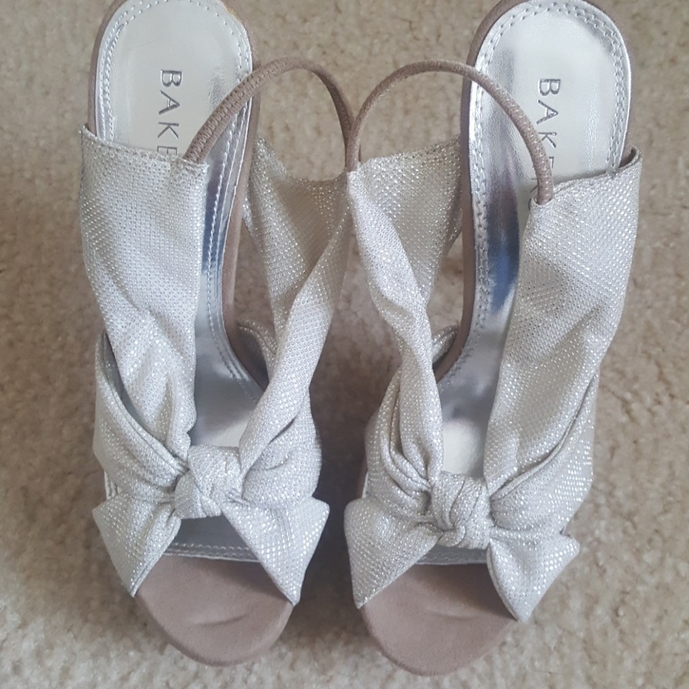 Bakers slingback open toe heels