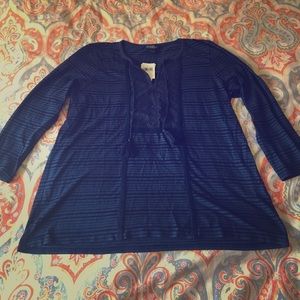 3/4 sleeve peasant top