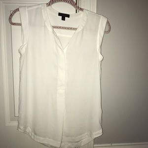 Sleeveless j crew button up