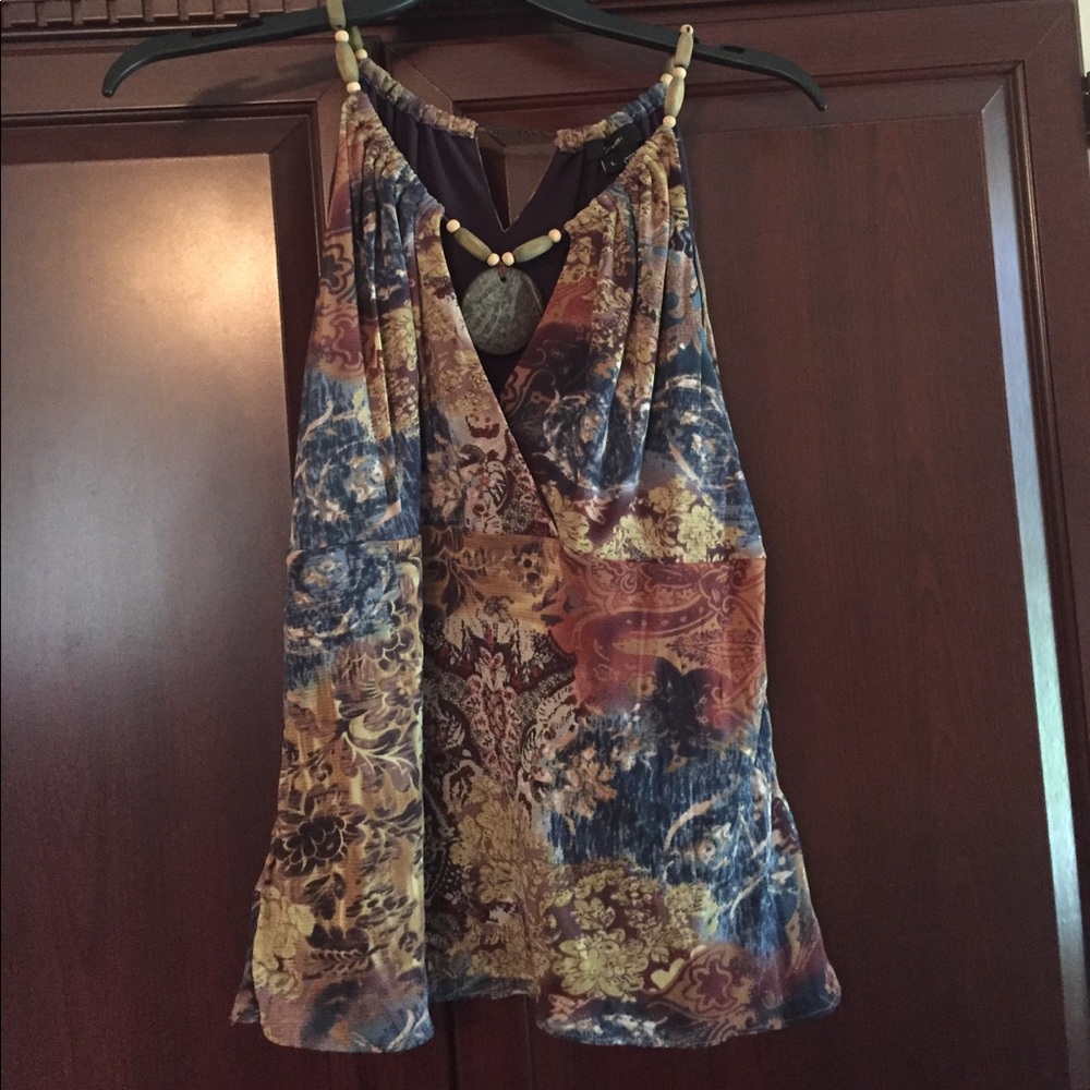 Beaded "necklace" tank