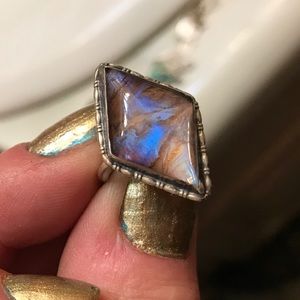 Extraordinary VERY old Sterling ring - sz 4.5