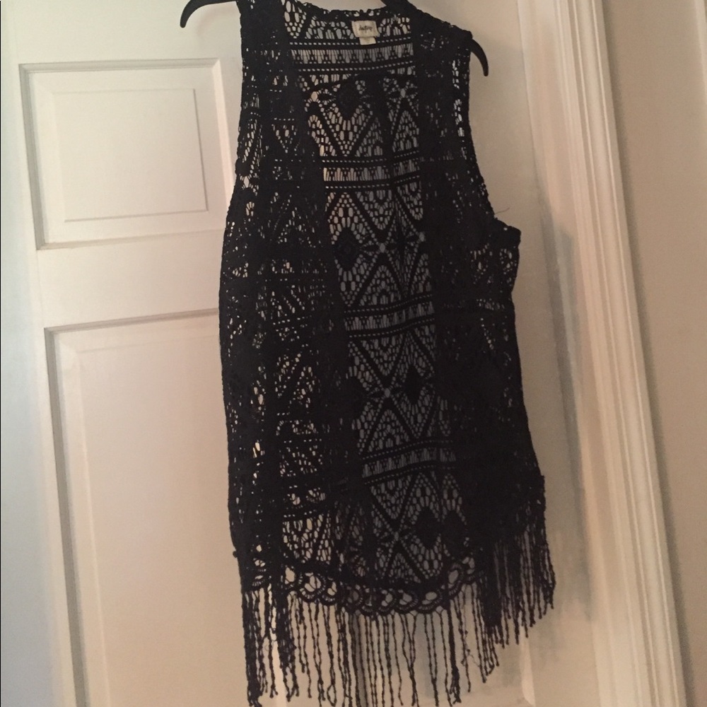 Black fashion vest