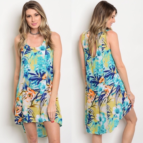 Kyoot Klothing Dresses & Skirts - SOLD OUT! Tropical Hi Low Dress