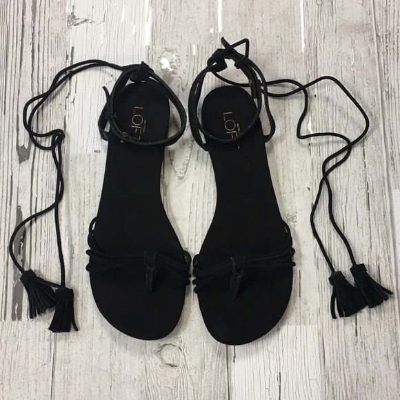 LOFT Shoes - LOFT Tassel Ankle Strap Sandal