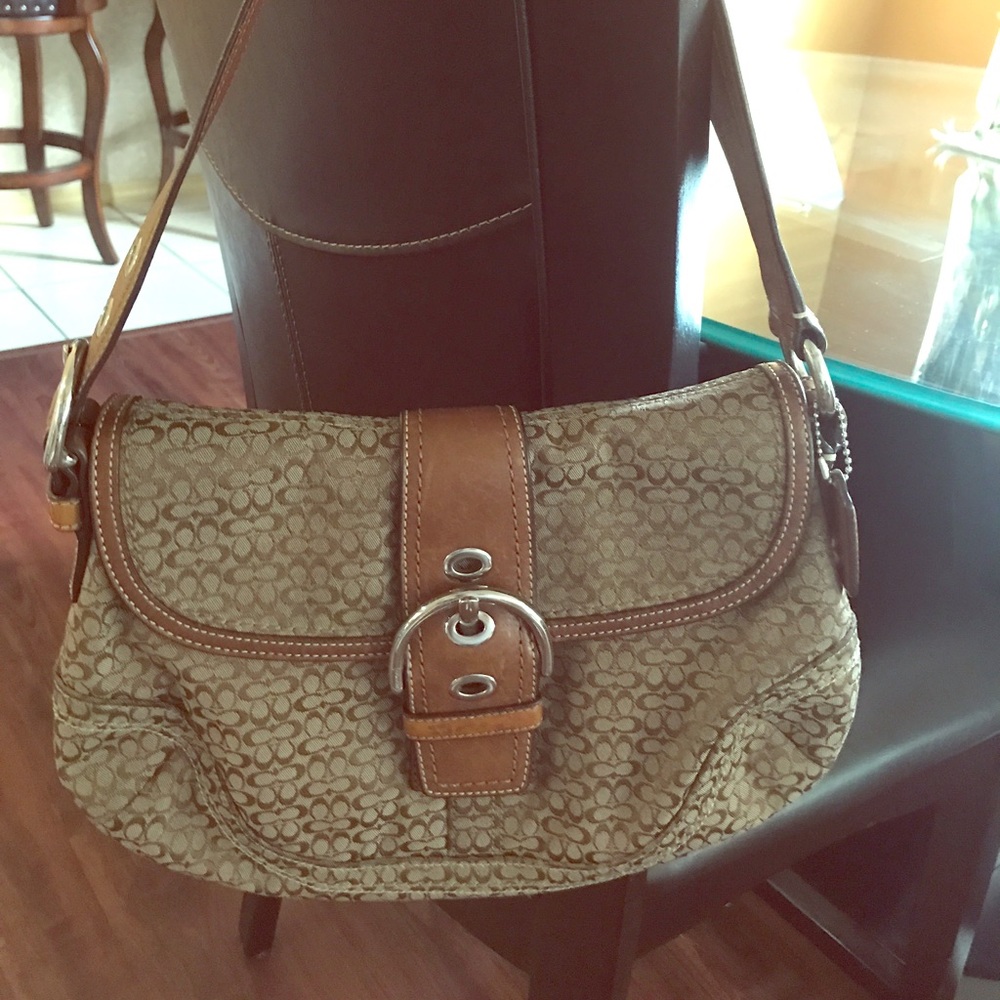 Coach Monogram Shoulder Bag