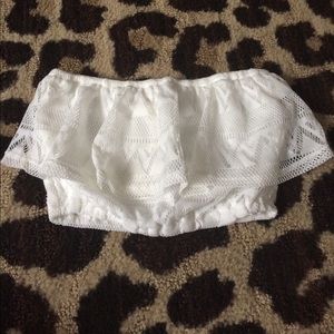 La hearts lace tube top