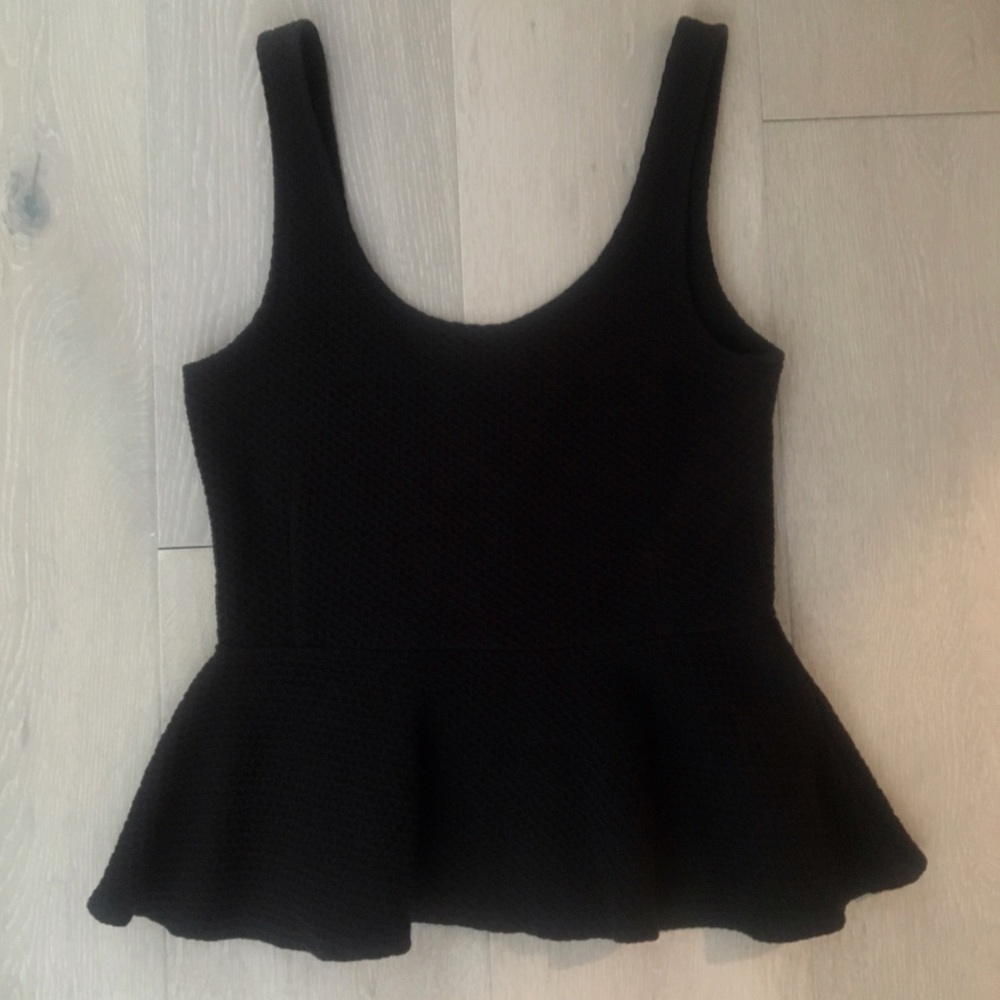 Anthro • black peplum top
