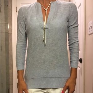 Light blue summer sweater.
