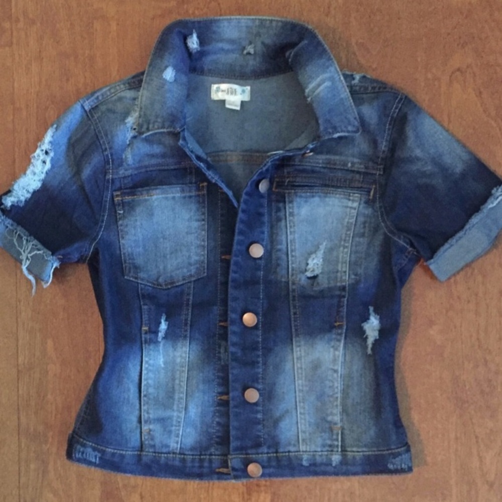 Distressed Jean Jacket
