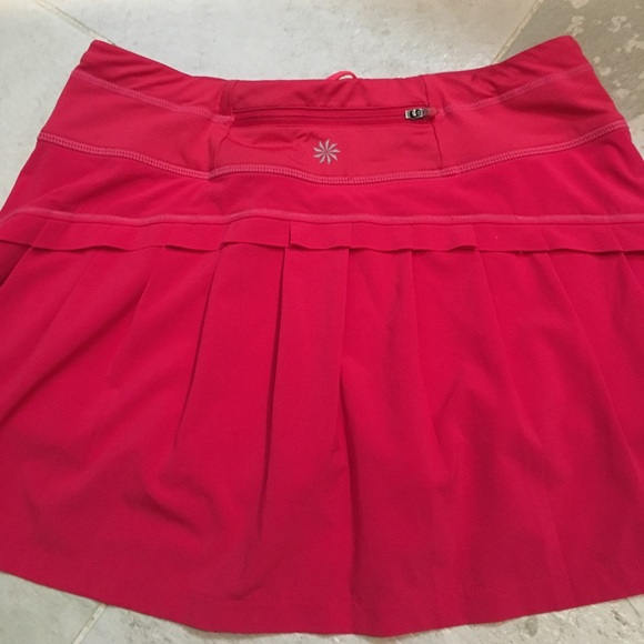 Athleta Dresses & Skirts - ATHLETA Swagger Skort Skirt w Shorts-red