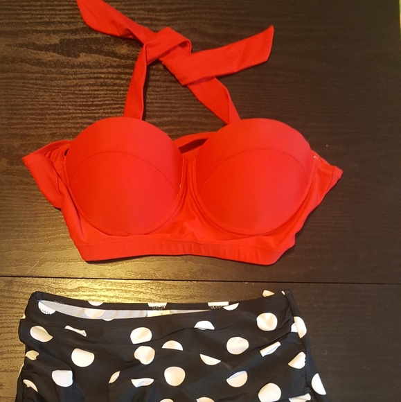Retro High waisted swimsuit 2017 - Picture 1 of 4