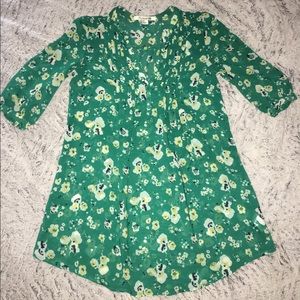 Forever 21 Sheer Floral Tunic